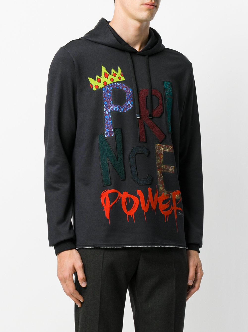 d&g black prince hoodie