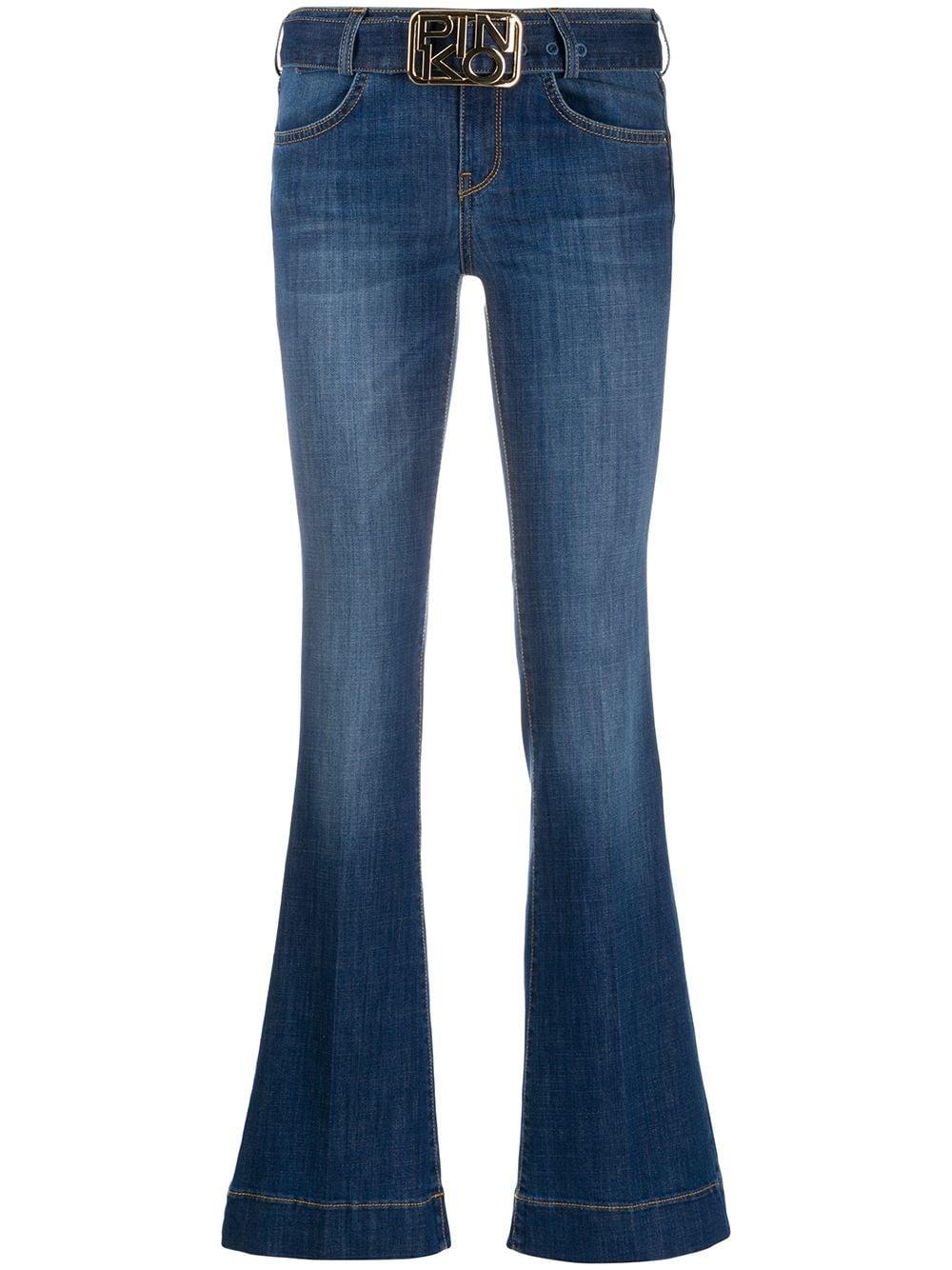 Pinko Denim Ausgestellte Jeans in Blau - Lyst