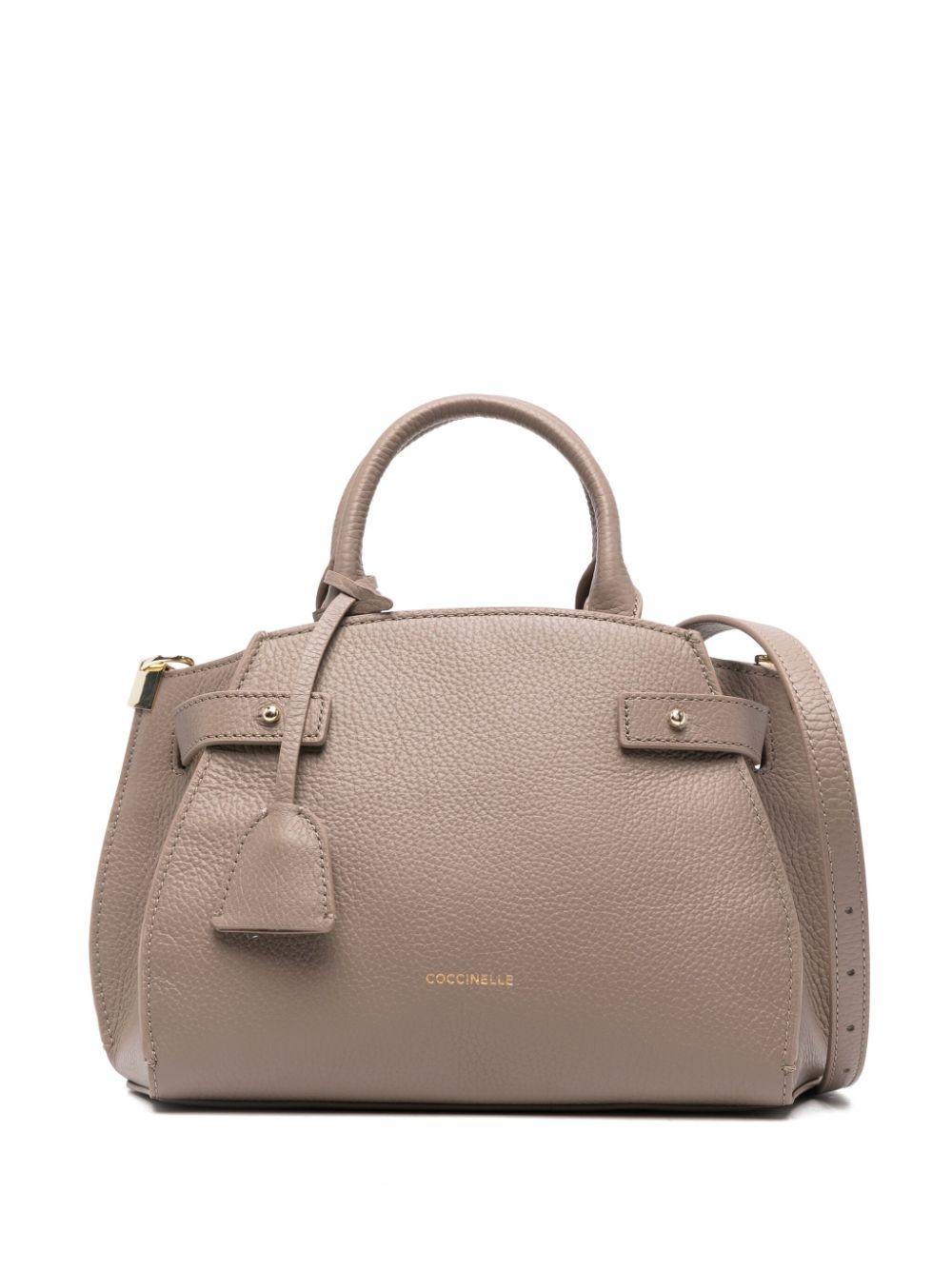 Coccinelle Small Kliché Leather Tote Bag in Natural Lyst