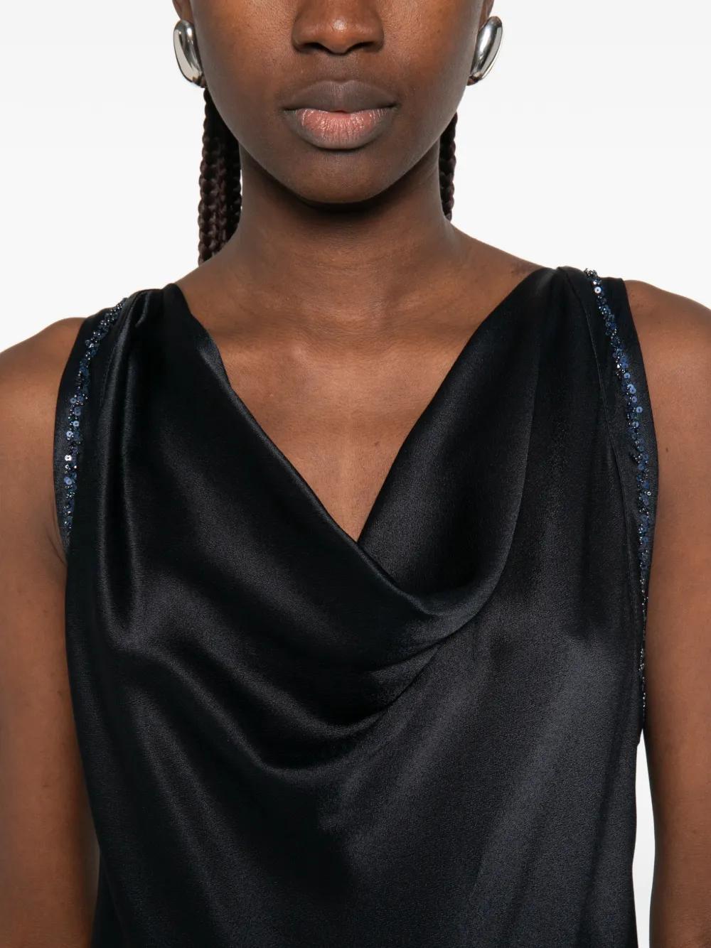 chinese dress ladies La Rochette Embellished Bandeau Cowl Neck Maxi Dress in Black main image 1