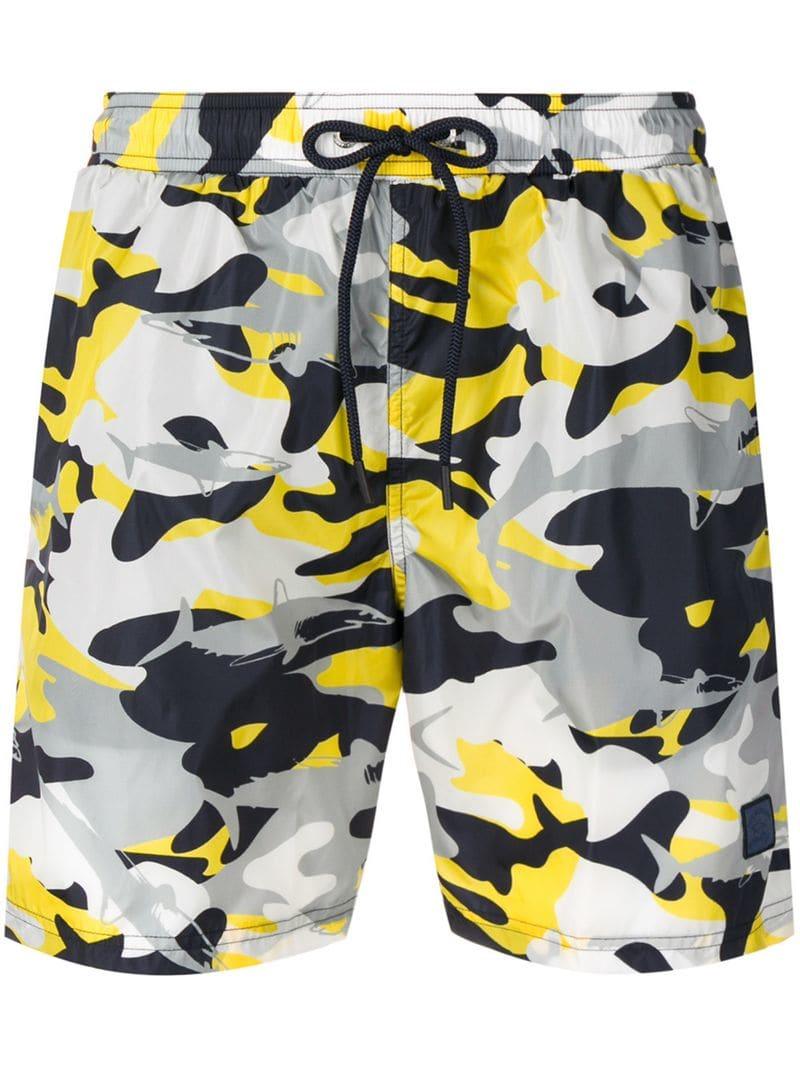 Short de bain imprimé camouflage Paul & Shark pour homme en coloris Gris |  Lyst