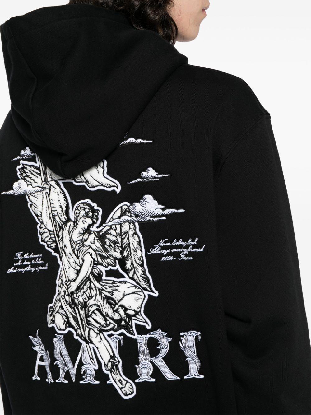 Amiri Angel Cotton Hoodie in Black for Men | Lyst Canada