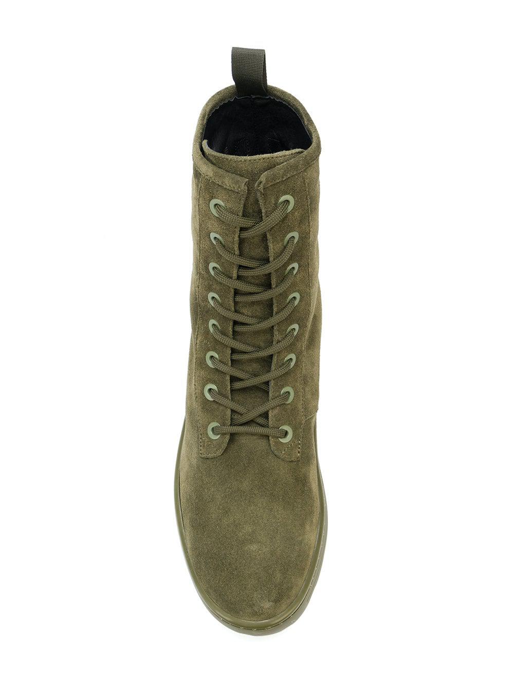 Yeezy Suede Adidas Season 6 Combat Boots in Green for Men | Lyst