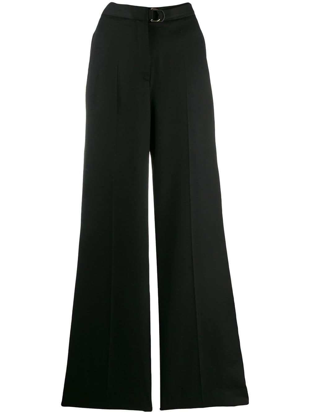 Sandro Cotton Roxanne Loose-fit Trousers in Black - Lyst