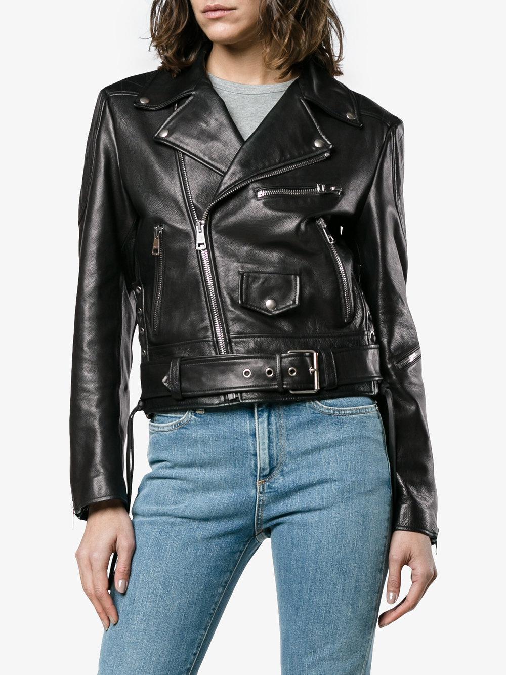 Gucci Fy Leather Jacket in Black - Lyst