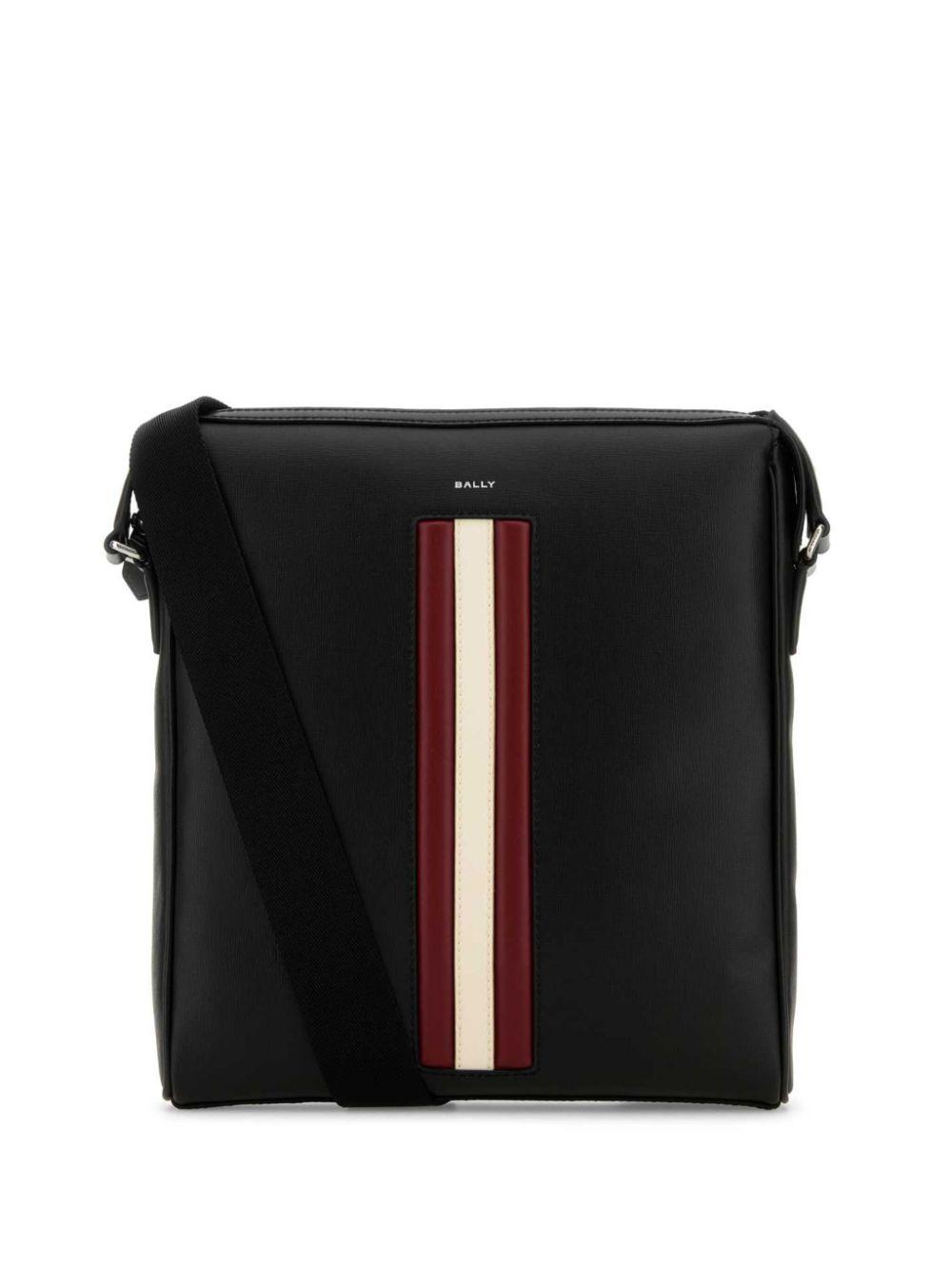 BALLY ブラック メッセンジャーバッグ 品格ある バリー LANCE.O メッセンジャーバッグ ブラック ロゴ
