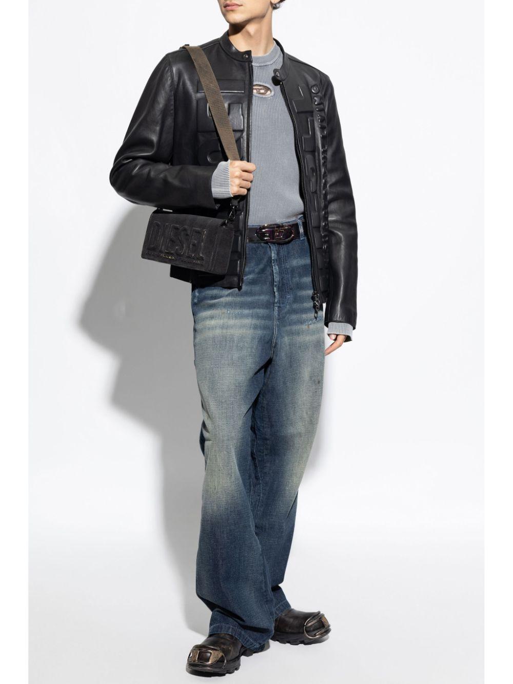 DIESEL ブラック レザージャケット 50 L-MET-VERT DIESEL L-Met-Vert Jacket in Black for Men | Lyst