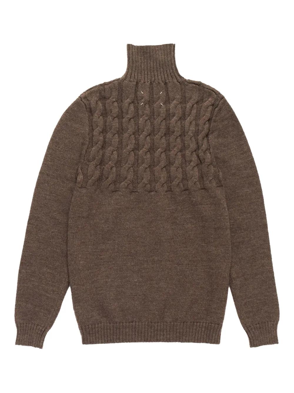 【送料&関税込】Maison Margiela Turtleneck Jumper MM6 Maison Margiela: Men's Turtleneck Sweater (Black