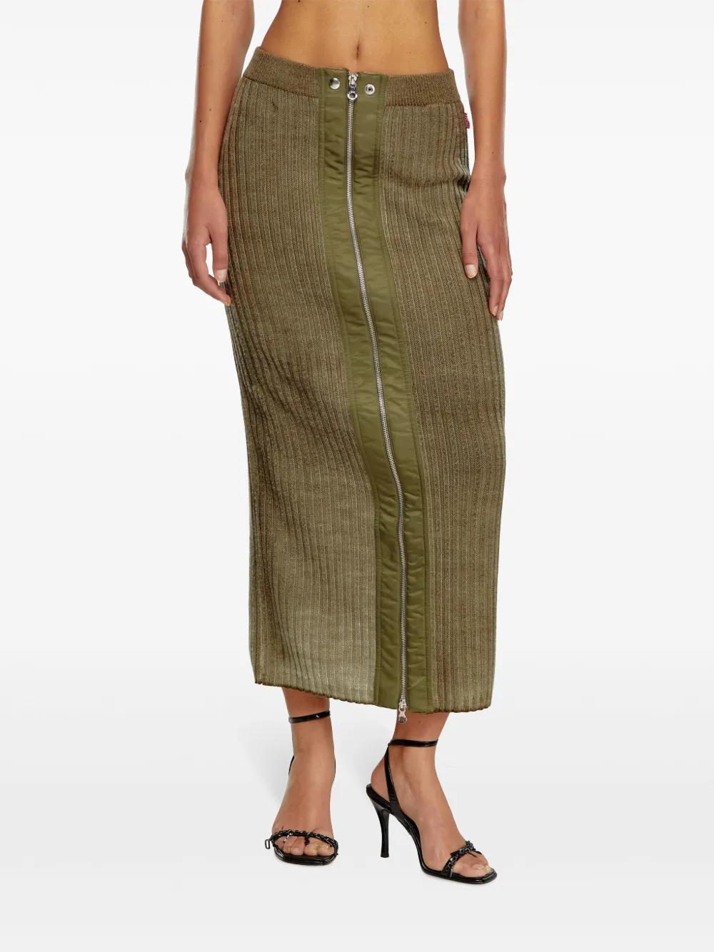 DIESEL M-Asi Skirt in Green | Lyst DIESEL M-Asi Skirt in Green | Lyst