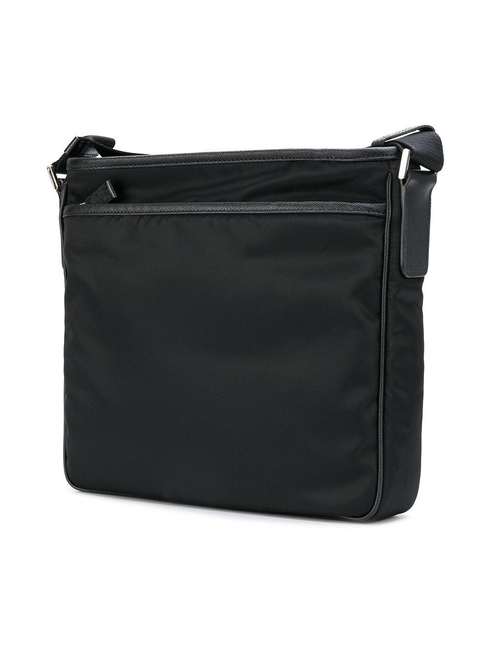 Prada Nylon Shoulder Bag in Black for Men - Lyst