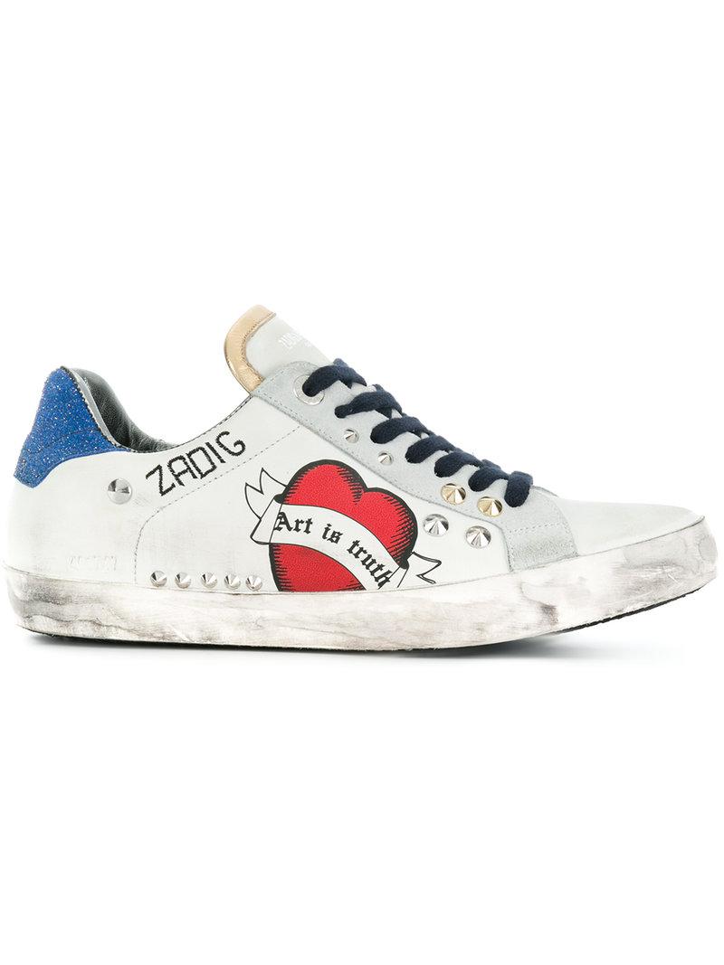 Zadig & Voltaire Used Sneakers in White | Lyst Canada