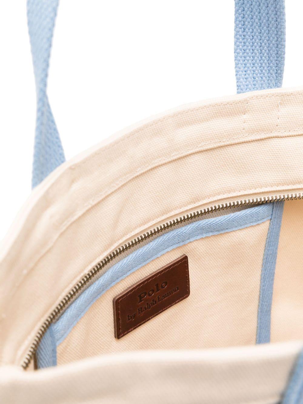 Polo Ralph Lauren Polo Bear Canvas Tote Bag in Blue Lyst UK