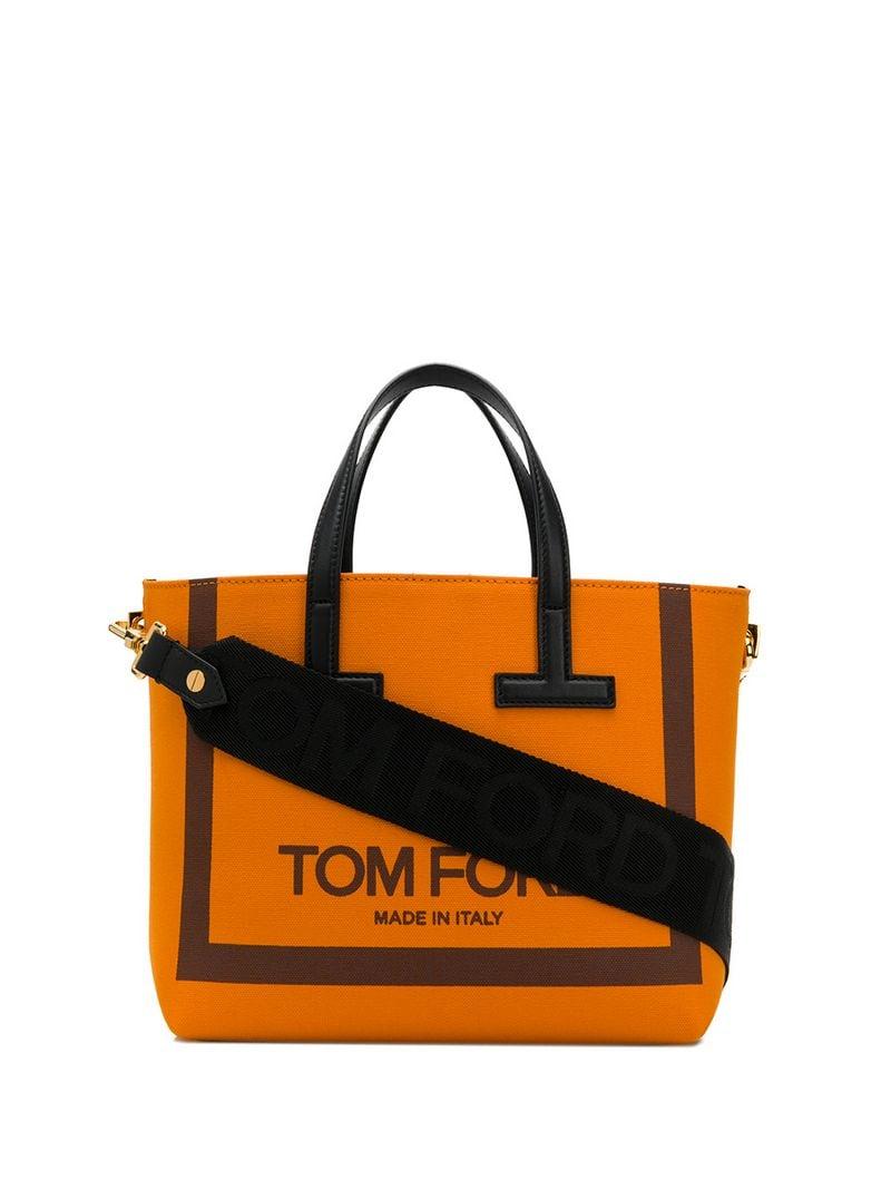 Tom Ford Logo Tote Bag in Orange | Lyst Canada