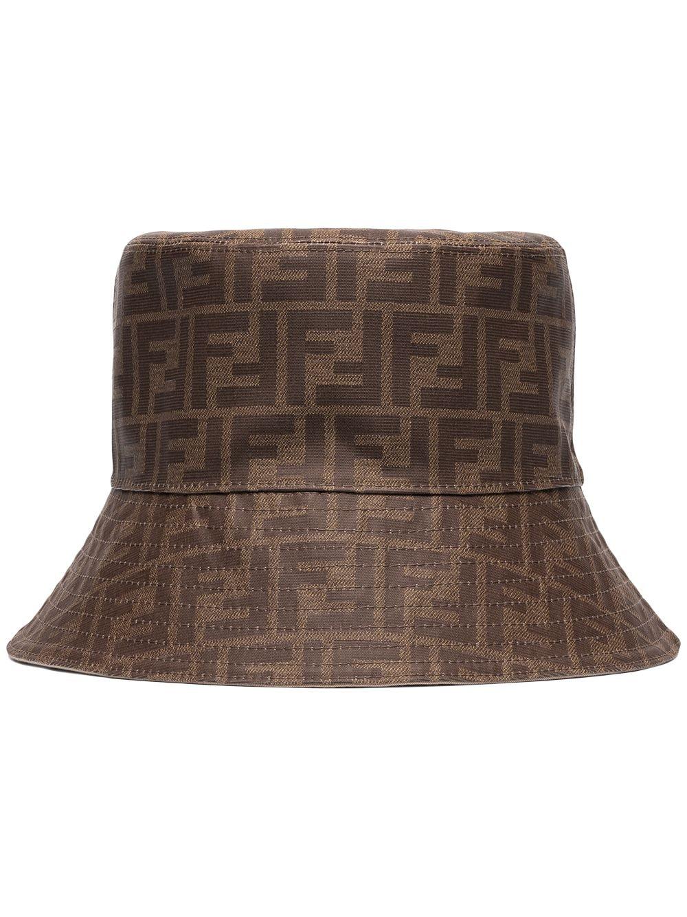Fendi Reversible Ff Bucket Hat in Brown for Men | Lyst