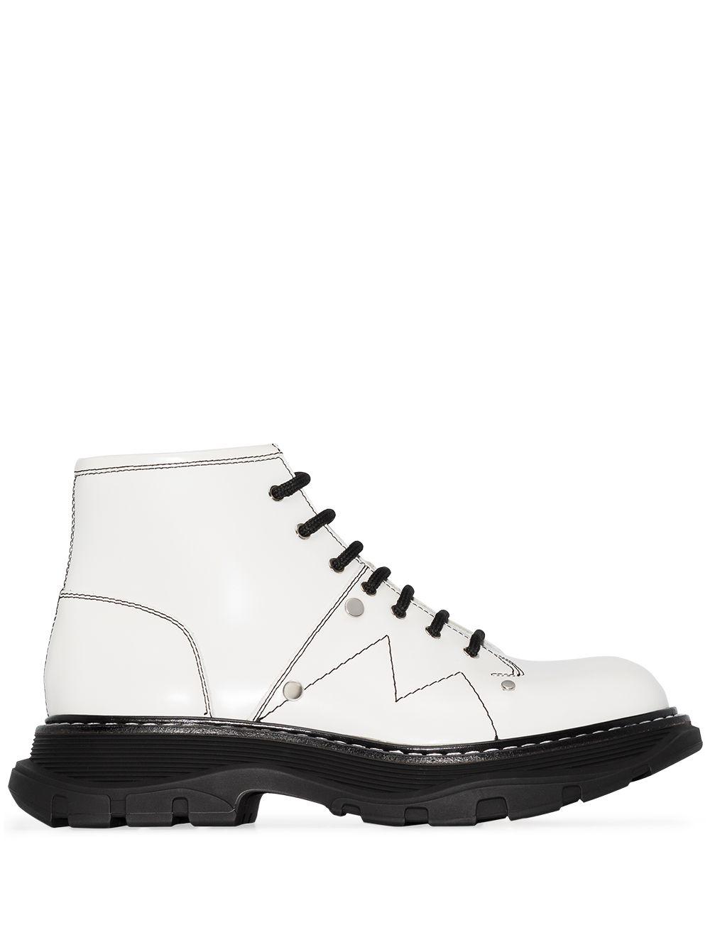 alexander mcqueen white boots