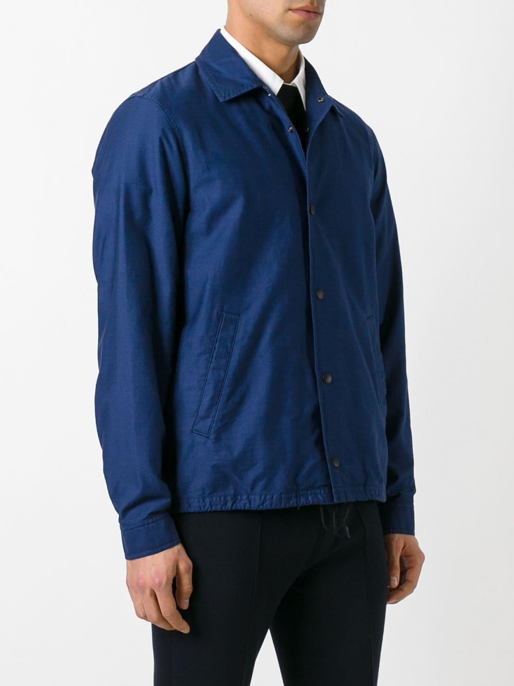 Comme des Garçons Cotton Button-up Jacket in Blue for Men - Lyst