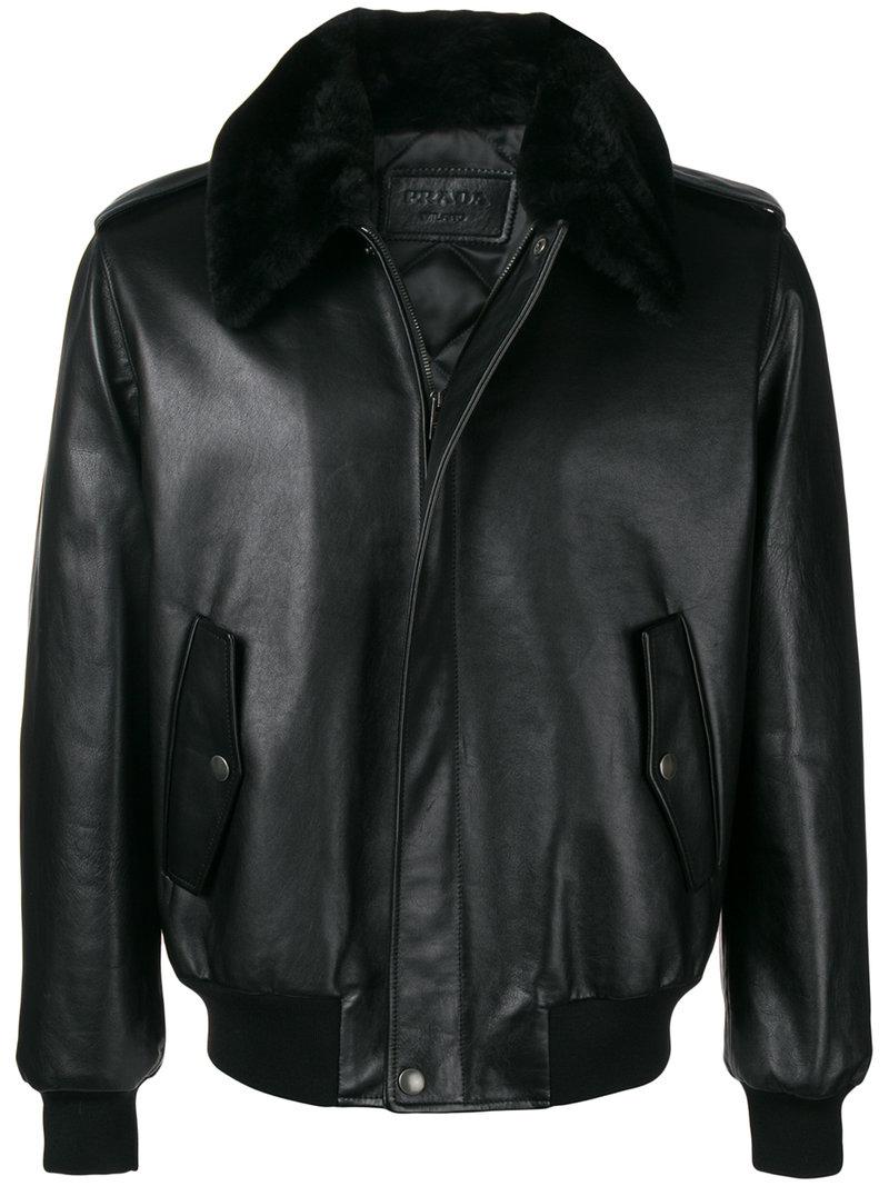 mens prada leather jackets