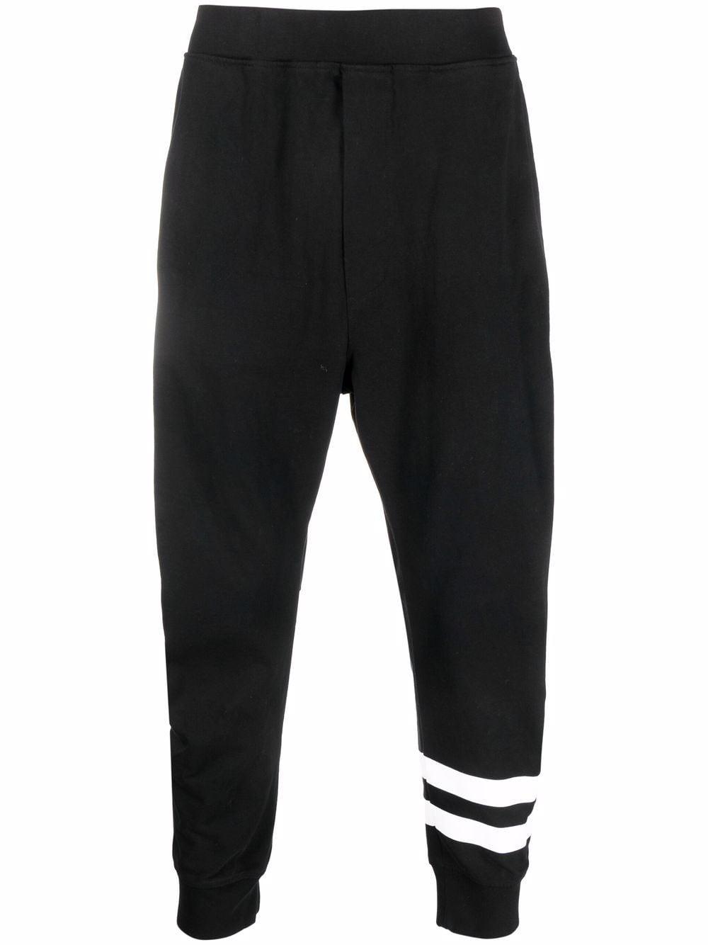 DSquared² Cotton Logo-print Stripe Track Pants in Black for Men - Save 1% |  Lyst