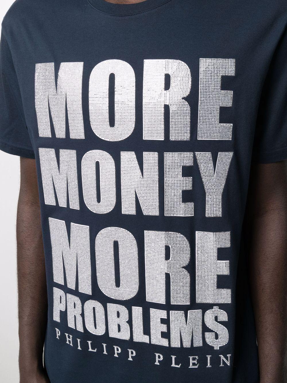 Camiseta More Money More Problems Philipp Plein de hombre de color Azul |  Lyst