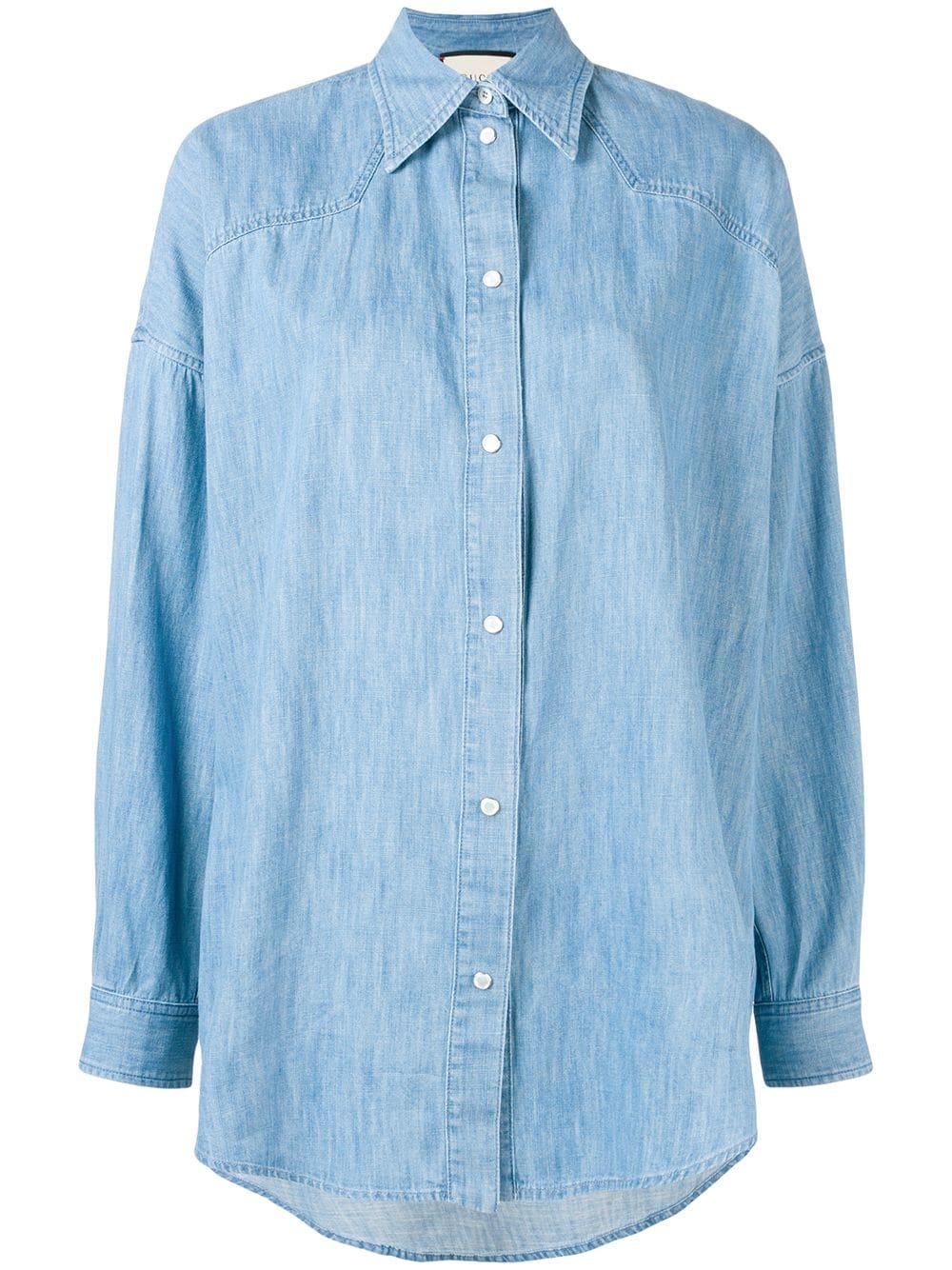 gucci denim shirt