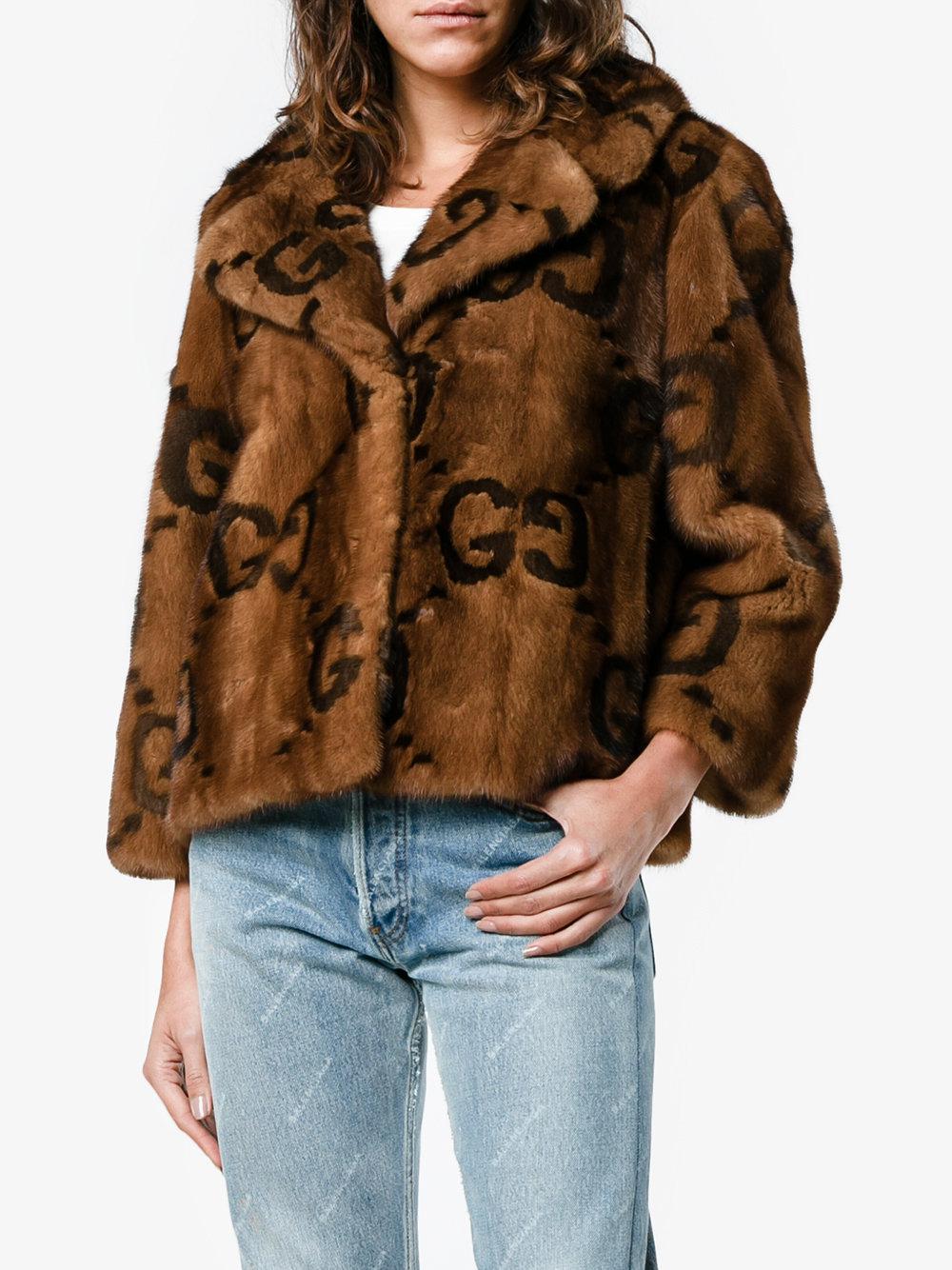 mink jacket gucci