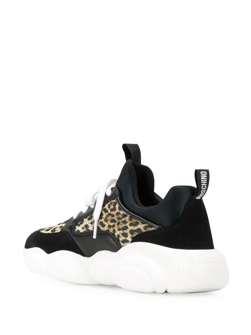 moschino leopard sneakers