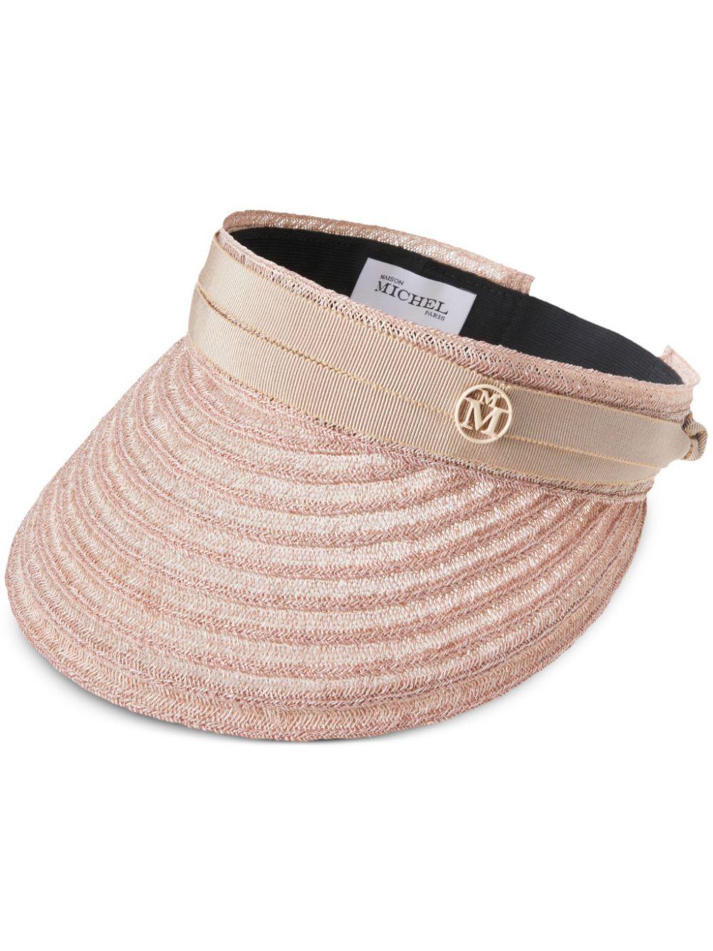 Maison Michel レディース ピンク Pat サンバイザー キャップ