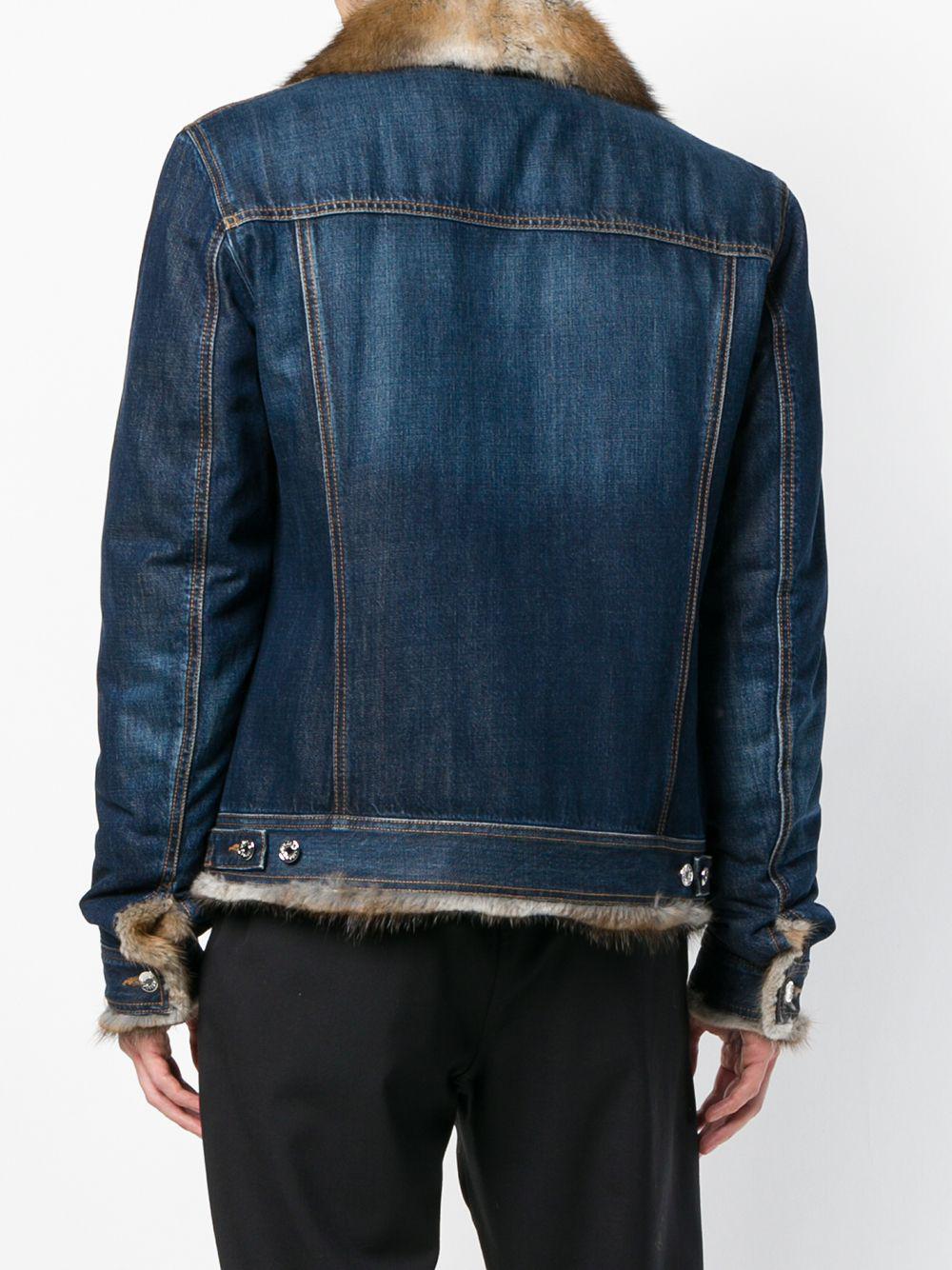 Dolce \u0026 Gabbana Fur Lined Denim Jacket 