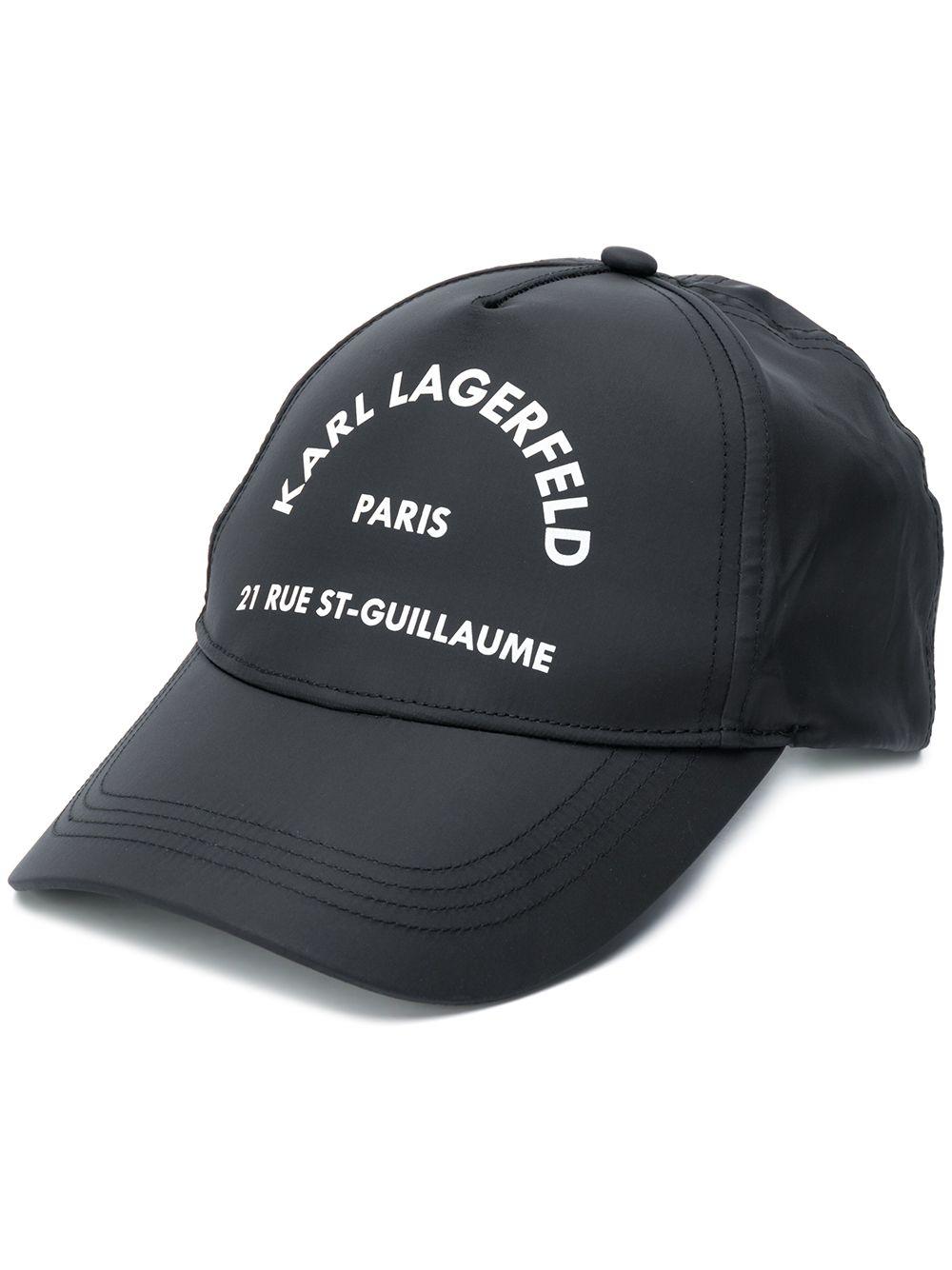 Karl Lagerfeld Synthetic Rue St. Guillaume Cap in Black Save 38 Lyst