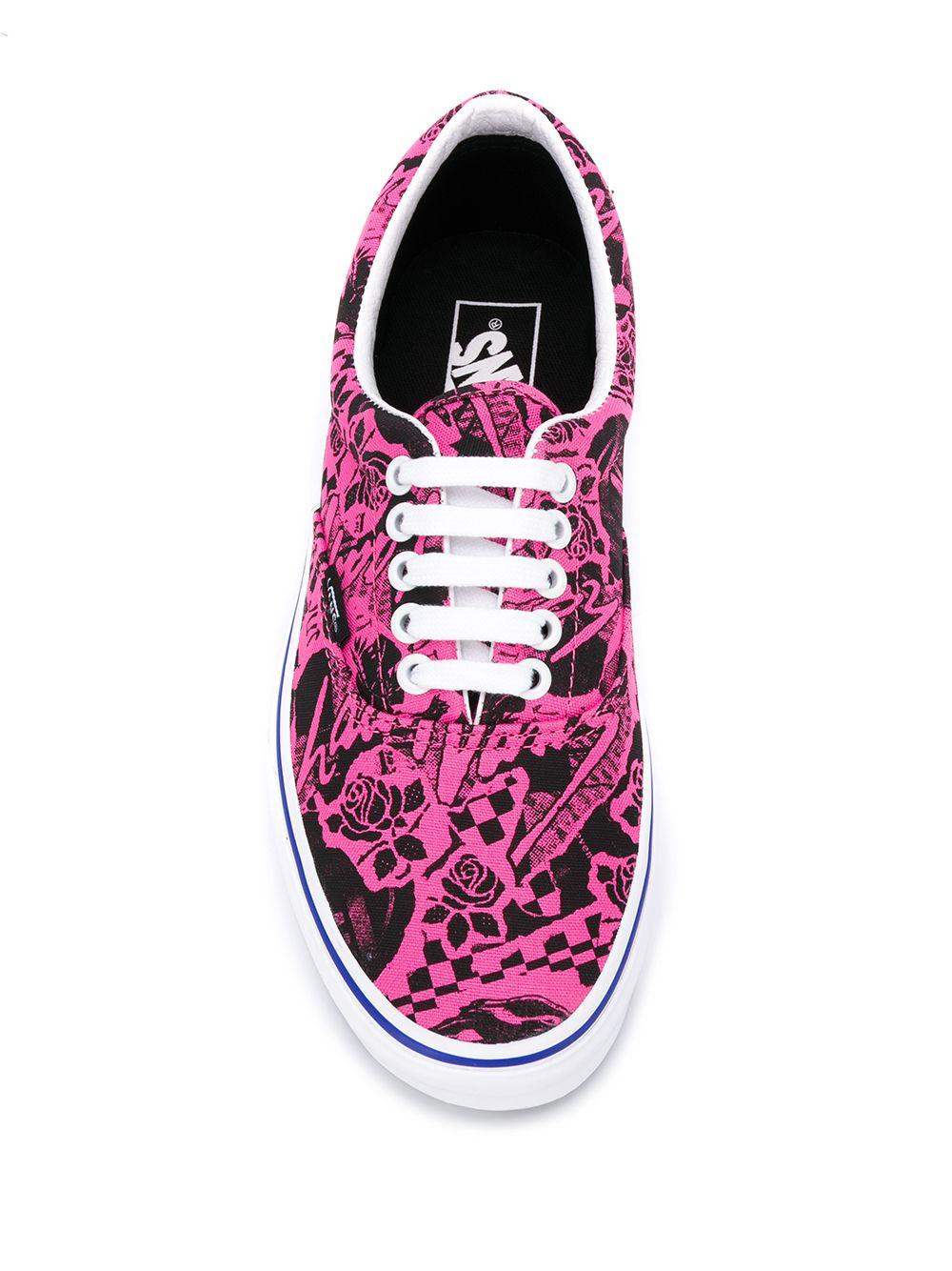 vans rose print