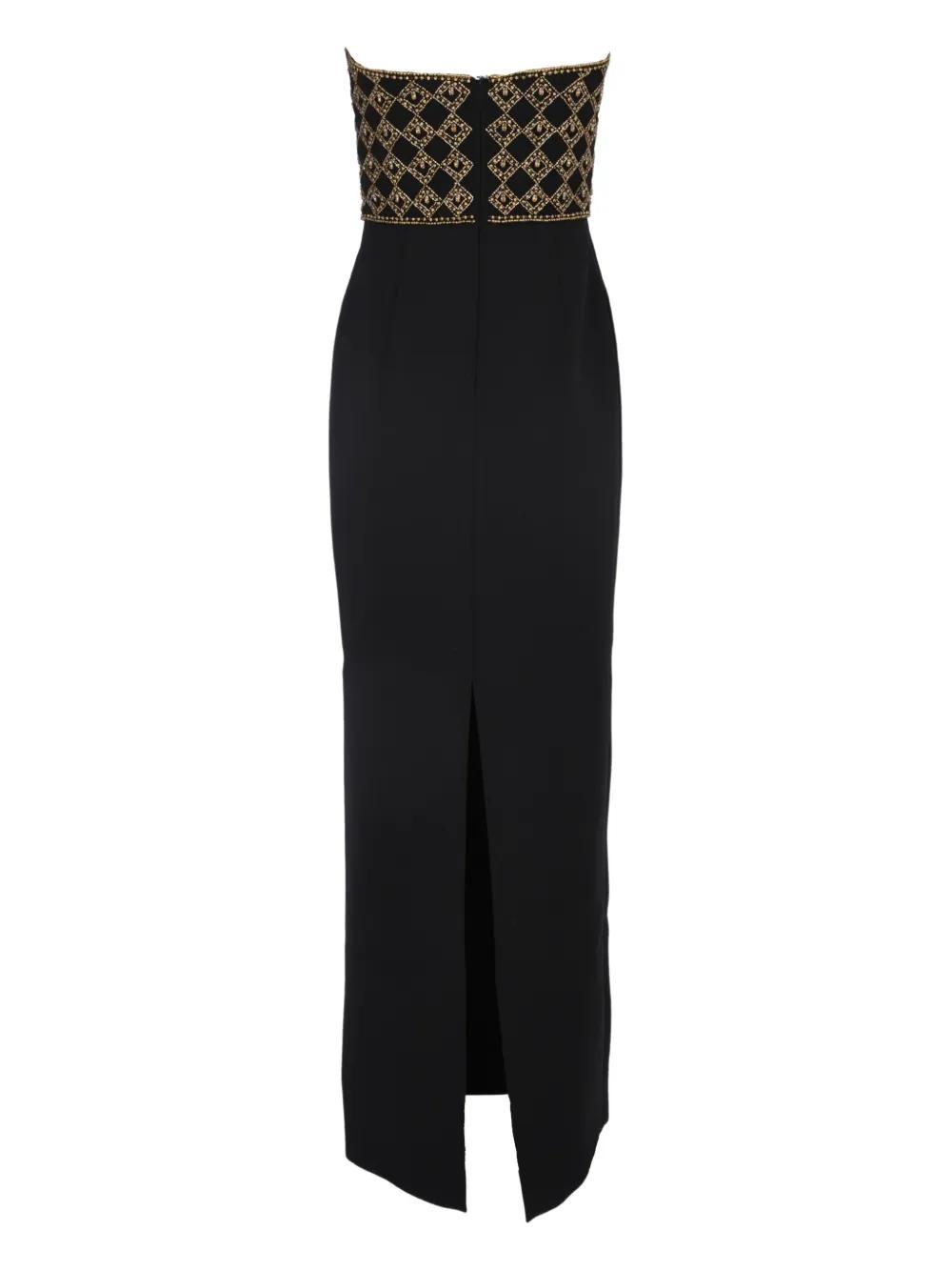 Rebecca Vallance Vesper Embellished Maxi Dress in Black | Lyst
