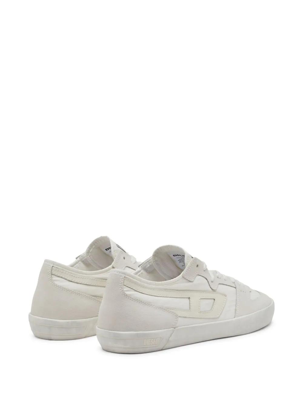◆DIESEL◆ S LEROGY LOW SNEAKERS WHITE Y03336PR030T1003 Y033 Men's S-Leroji Low-Low-top leather sneakers with D branding