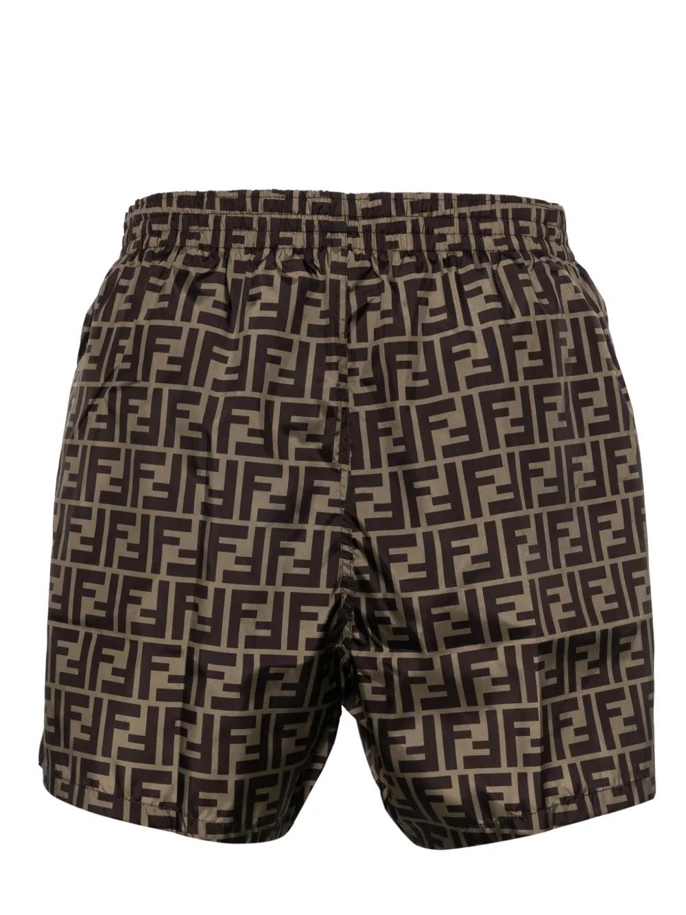 fendi-brown-Ff-Print-Swim-