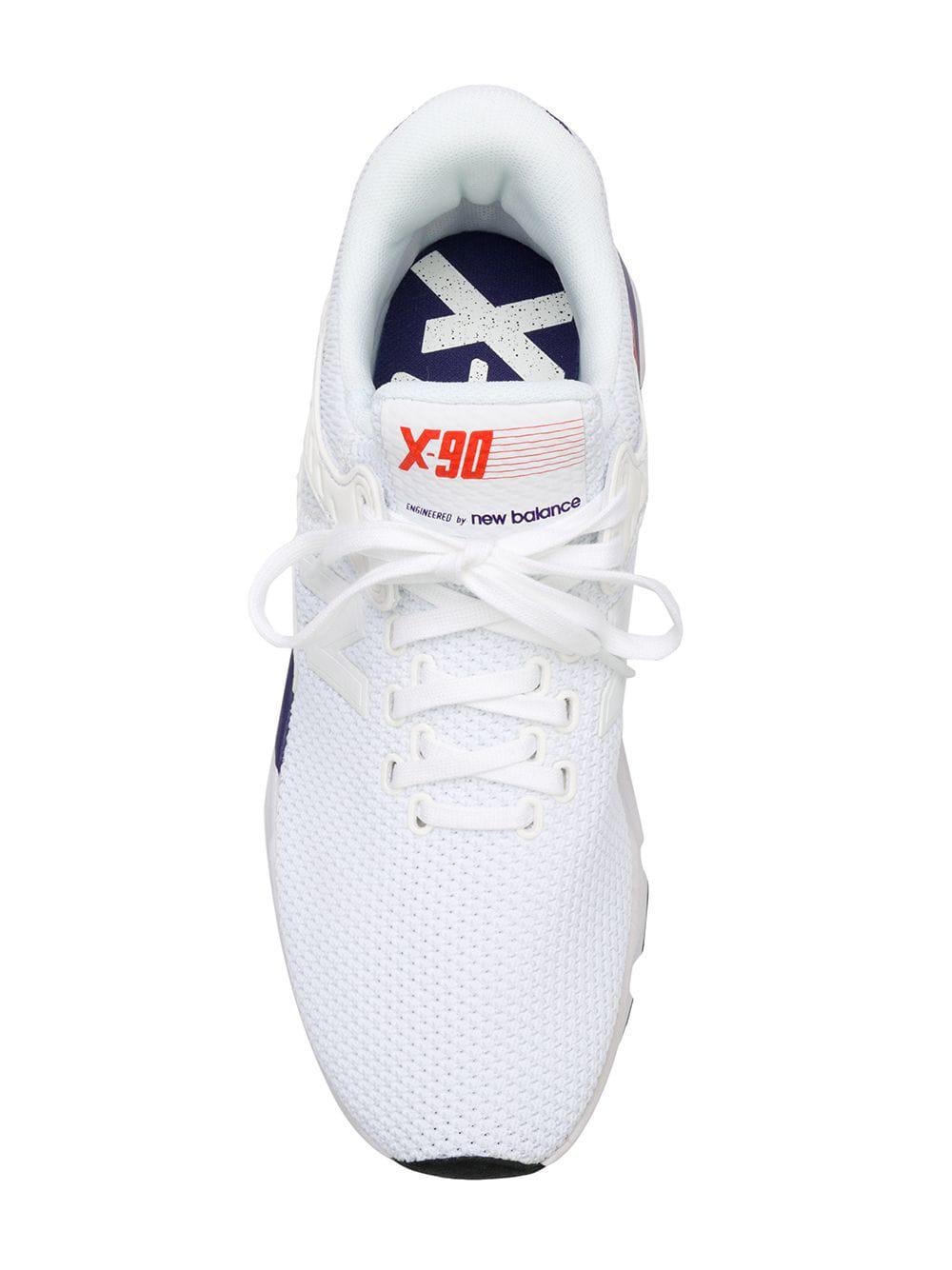 new balance lifestyle x90 au lait & arctic sky knit shoes