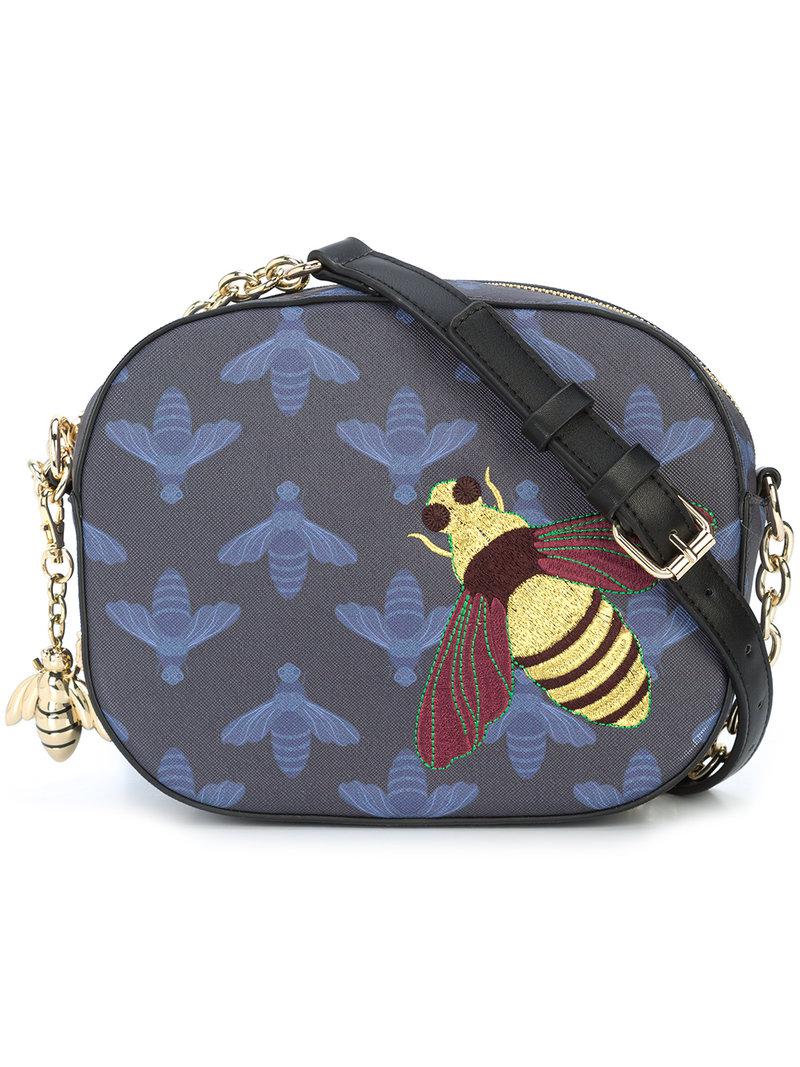 Christian Siriano Bumble Bee Shoulder Bag in Blue