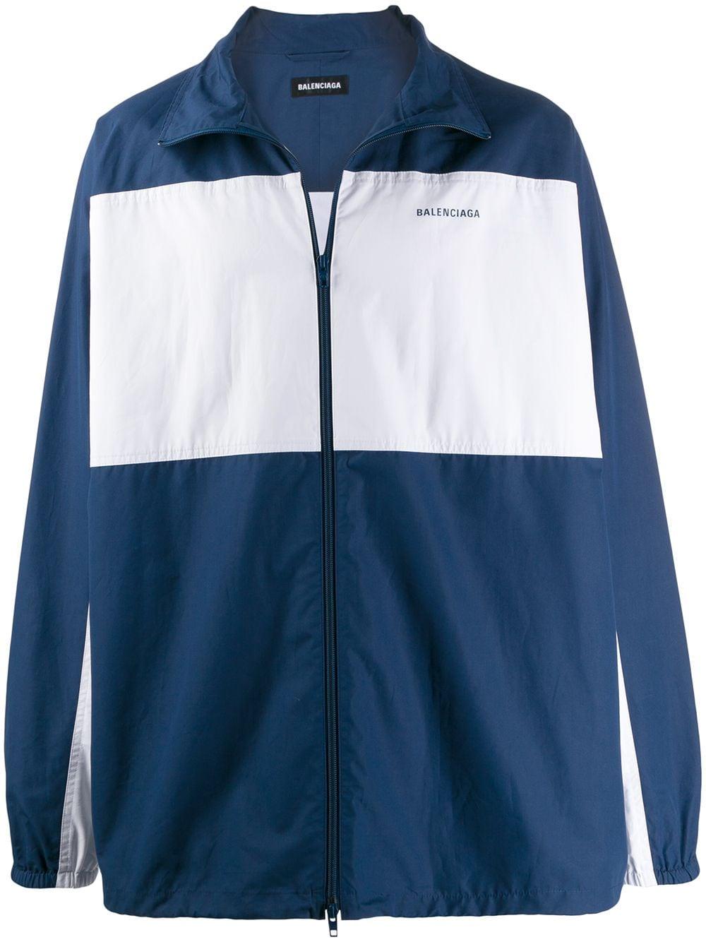 Balenciaga Synthetisch Jack Met Rits in het Blauw voor heren - Lyst