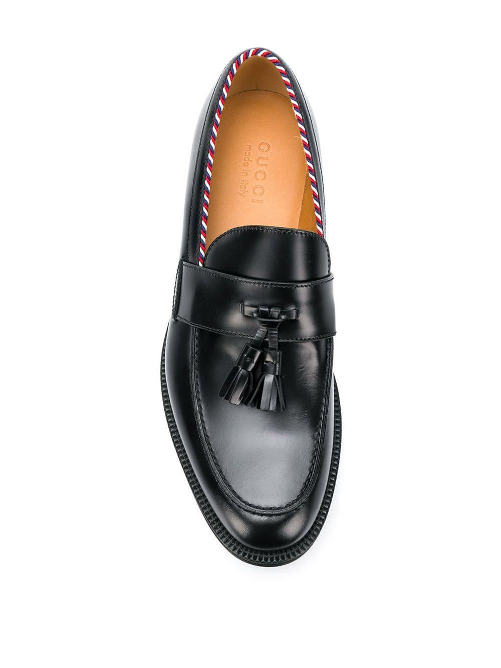 Gucci Tassel Loafers in Black for Men | Lyst