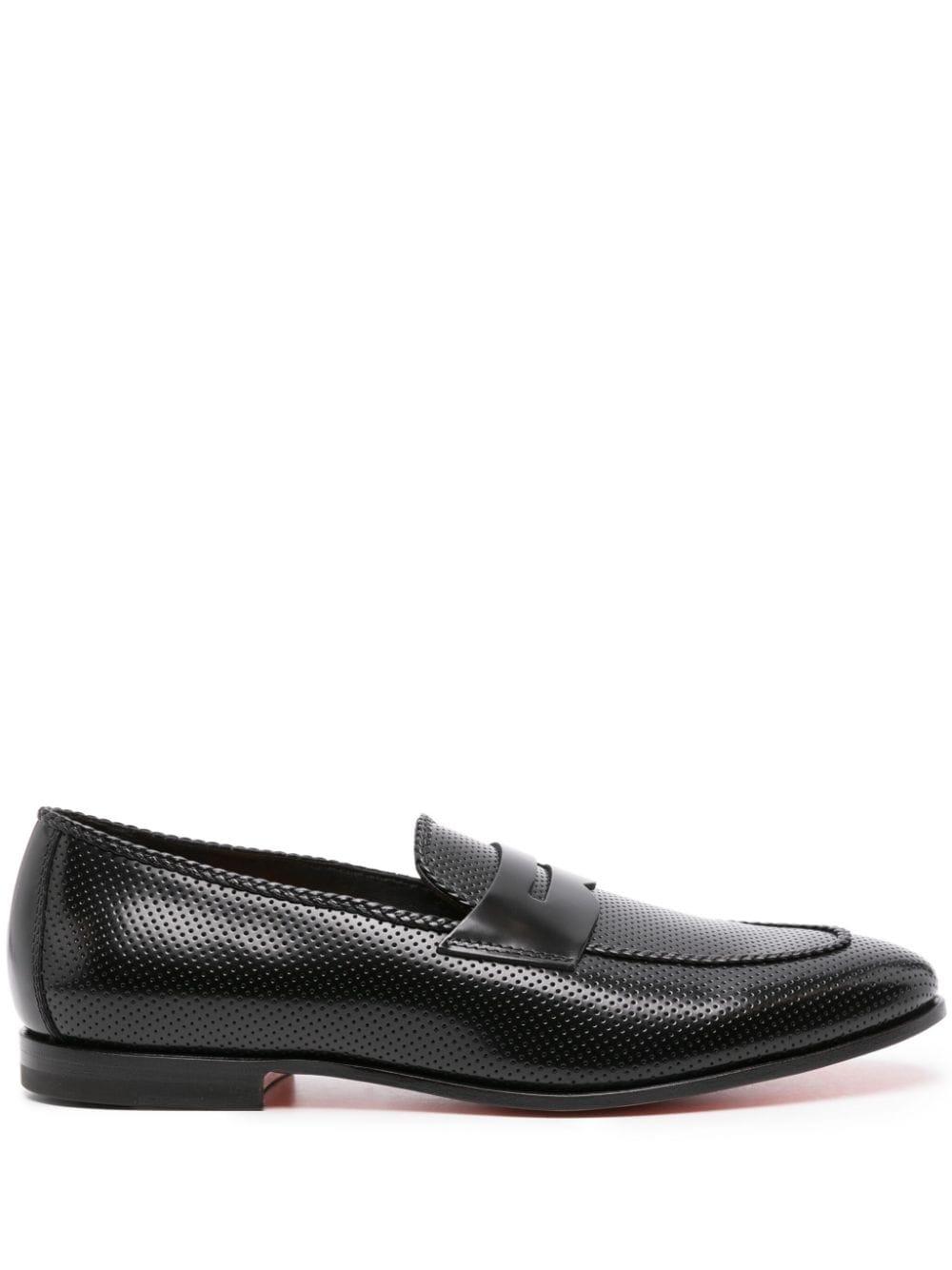 Mens perforated loafers deals