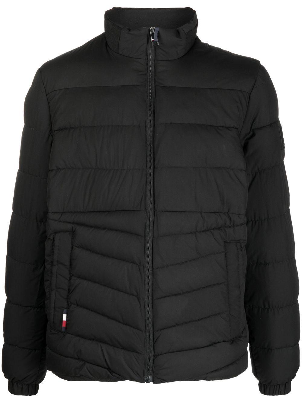 Tommy Hilfiger Zip-up Quilted Jacket in Black for Men | Lyst