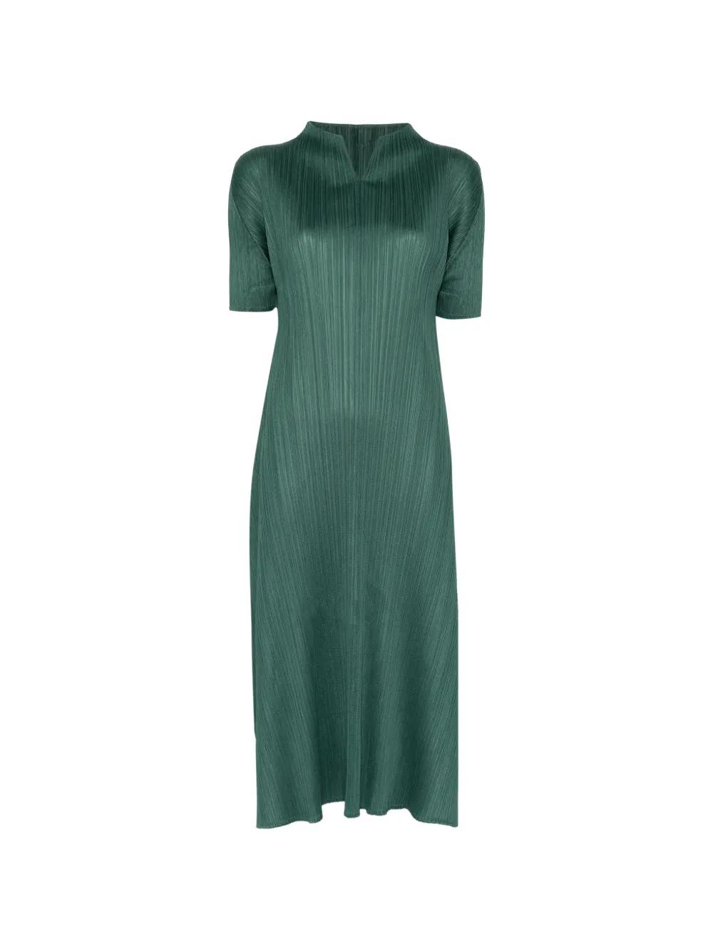 グリーン Pleats Please Issey Miyake ワンピース レディース | Lyst
