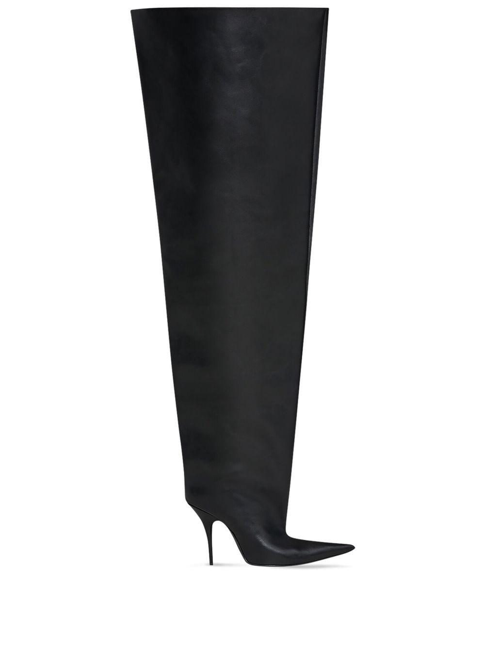Balenciaga Waders 110mm Thigh-high Boots in Black | Lyst Canada