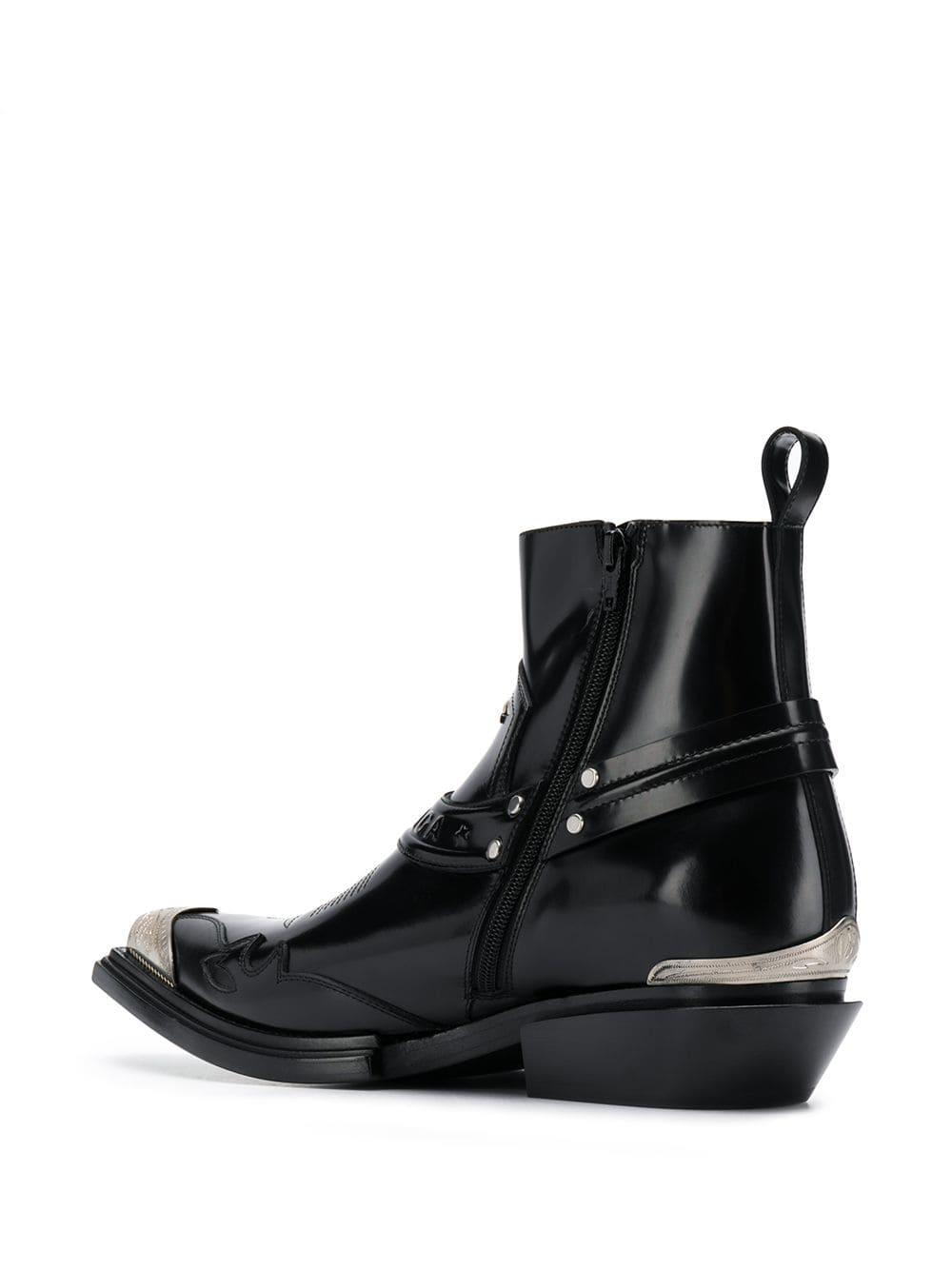 Balenciaga Santiag Harness Booties in Black for Men - Save 36% - Lyst