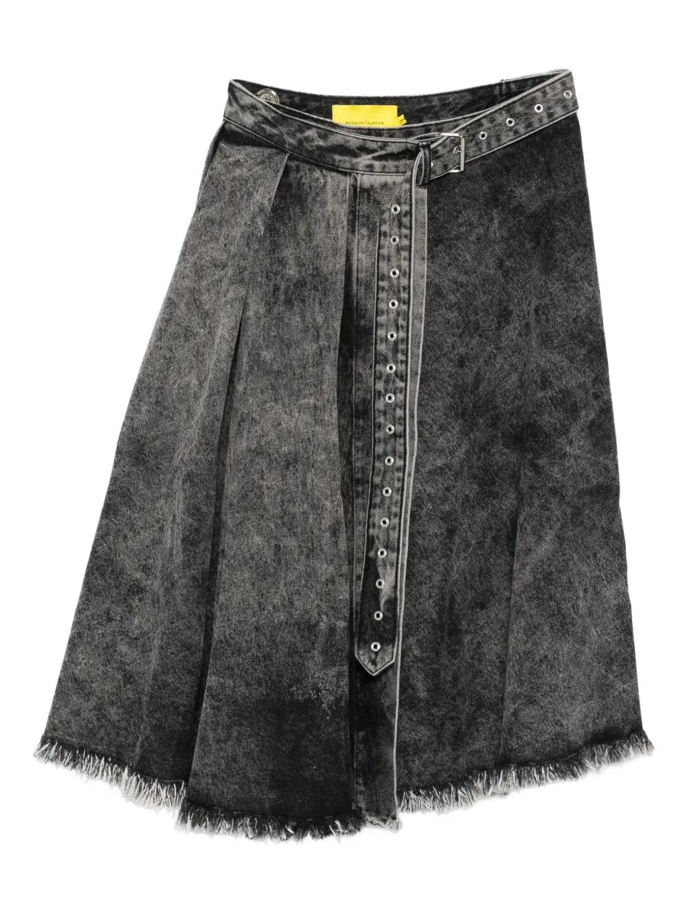 【関税込み】Marques Almeida ミディアムスカート ☆sacai☆関税込♪日本未入荷♪ポケット ミディアムスカート