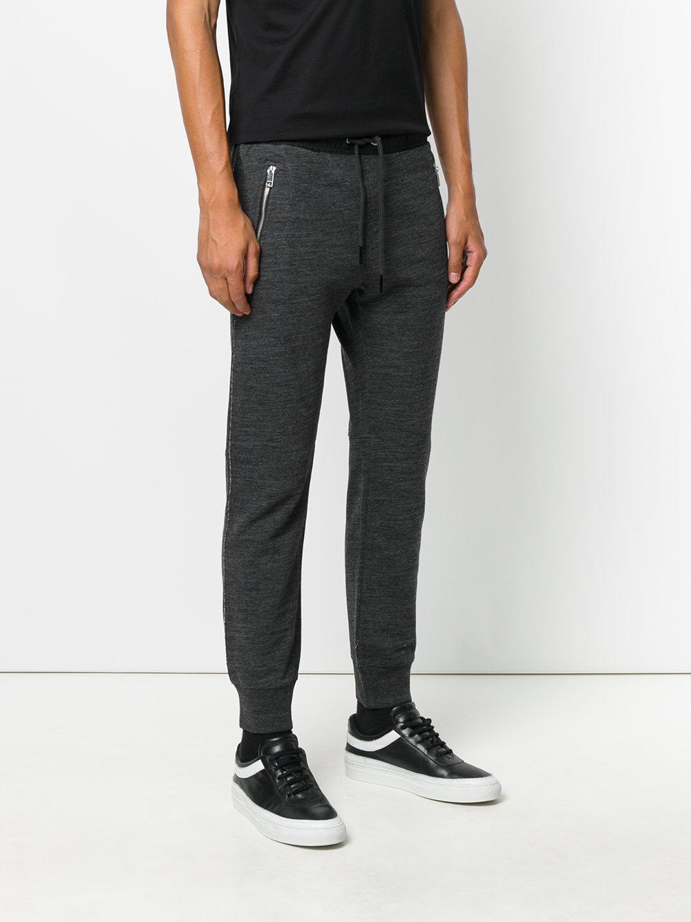 Lyst - DIESEL Drawstring Joggers in Gray for Men