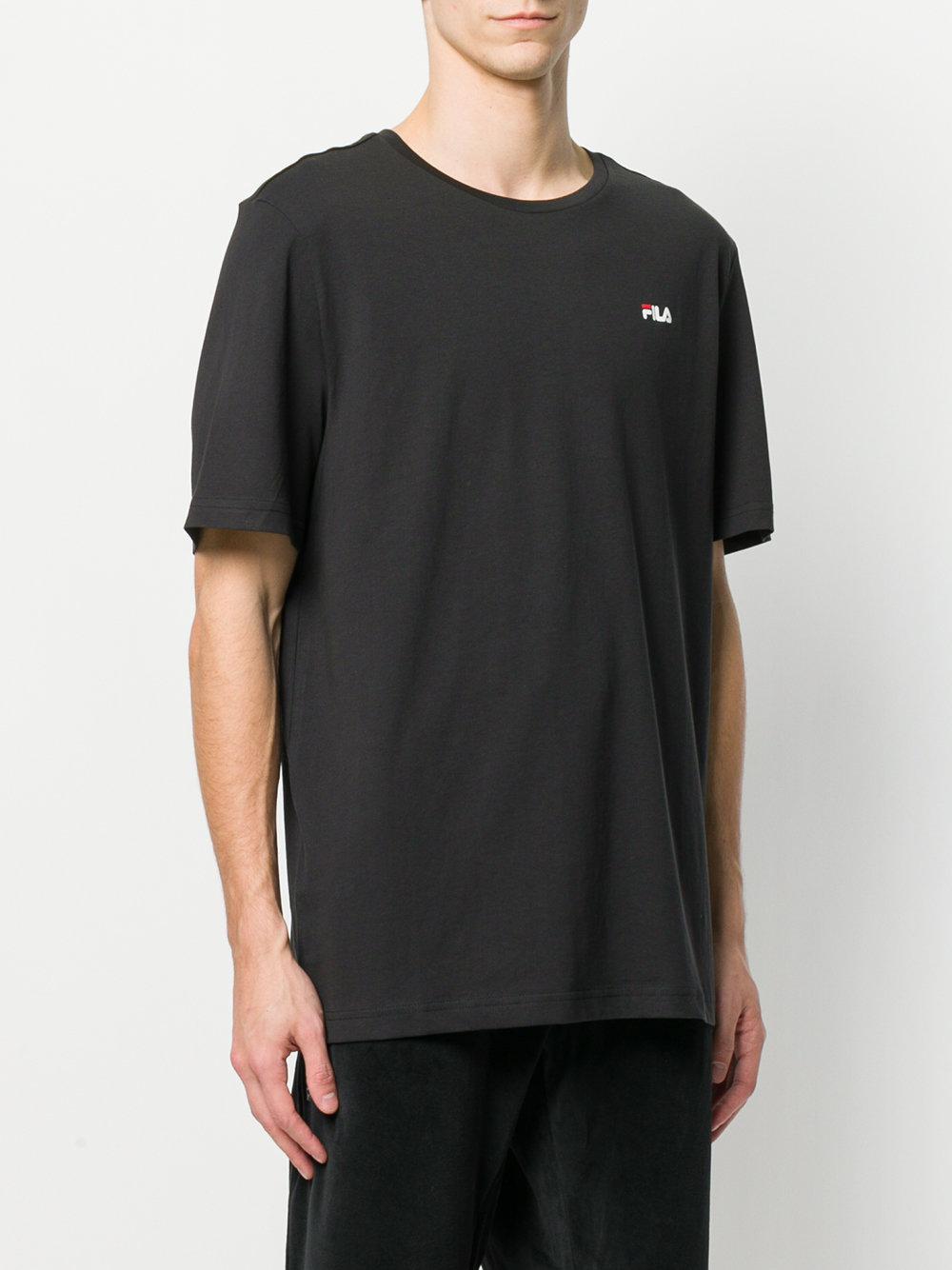 Fila Logo T-shirt in Black for Men - Lyst