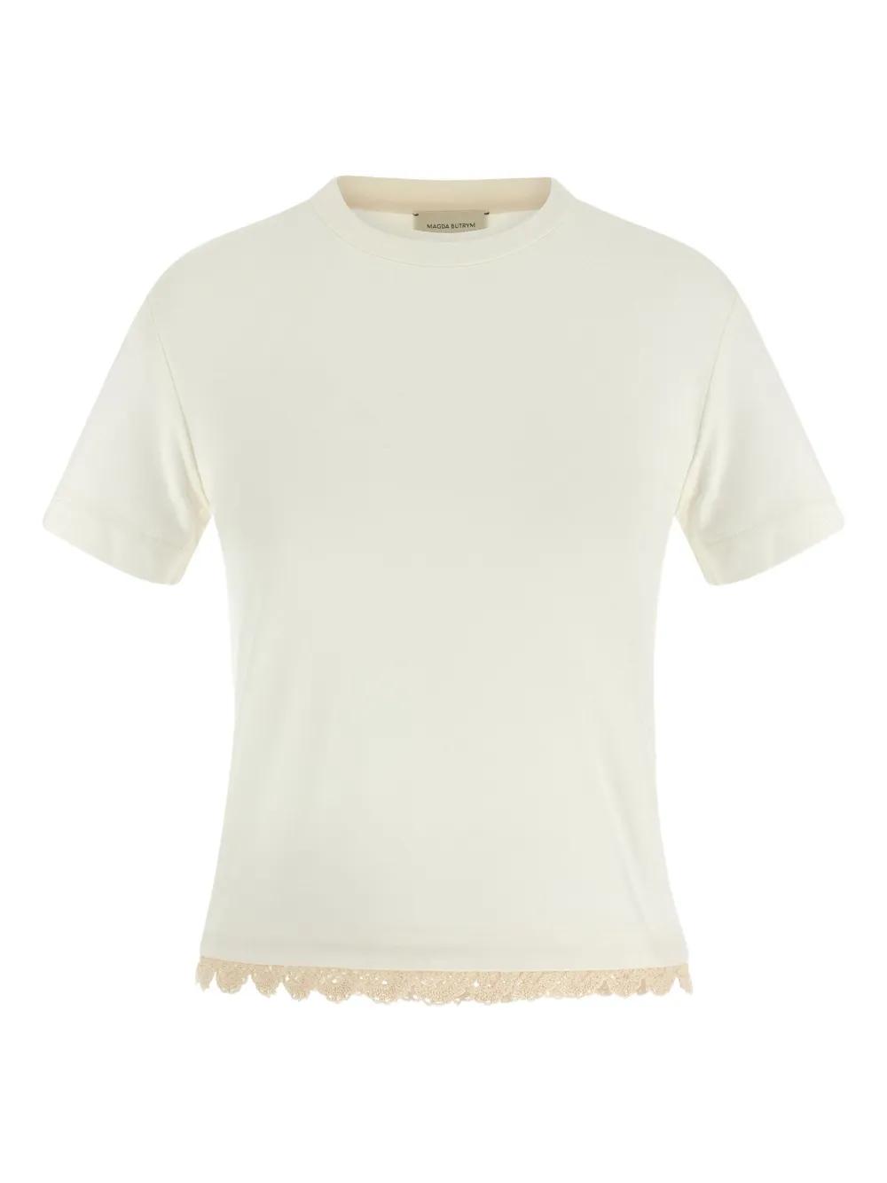 【関税込み】Magda Butrym ホワイト クロシェブラ Tシャツ Magda Butrym T-shirts for Women | Online Sale up to 45% off