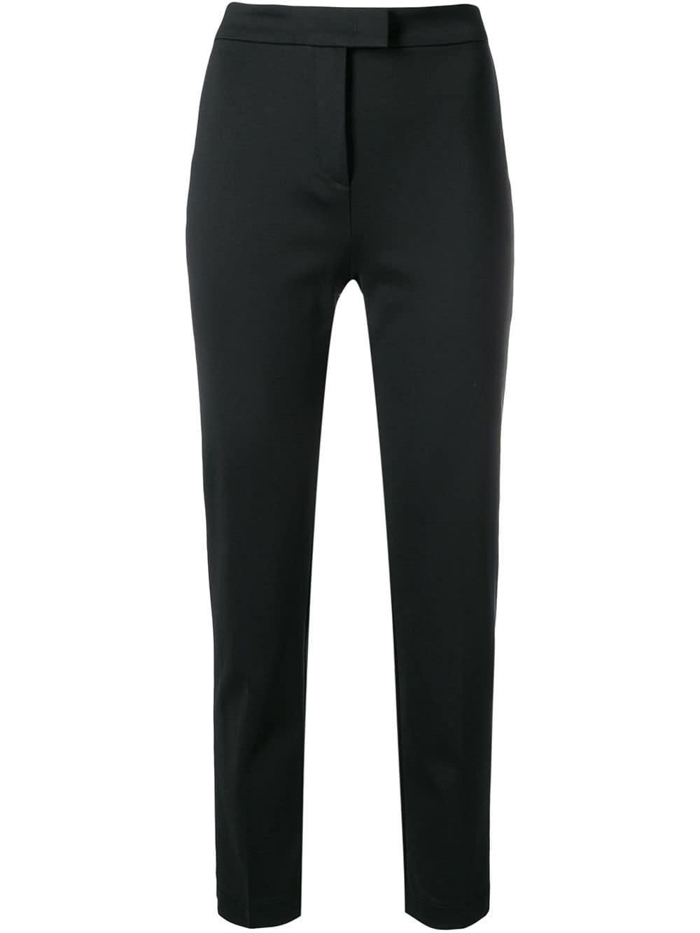 black slim cigarette trousers