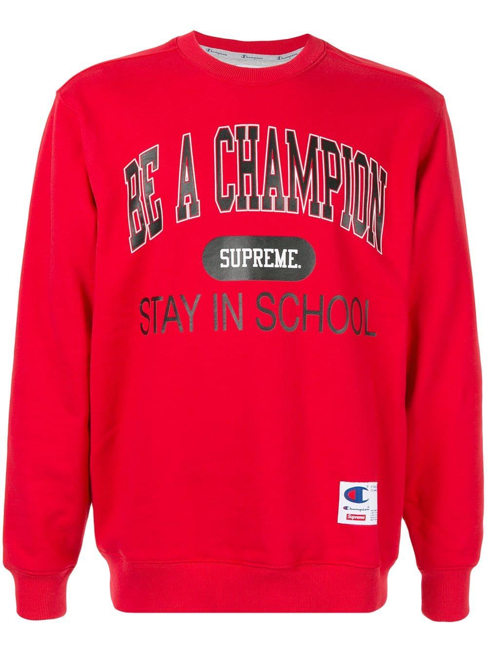 supreme school hoodie