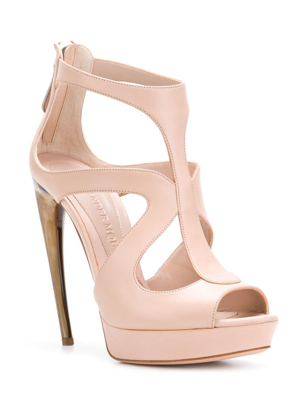 alexander mcqueen pink heels