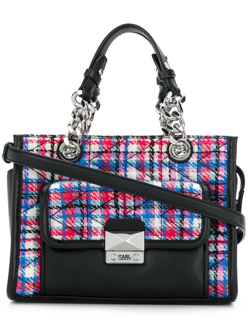 karl lagerfeld tweed bag